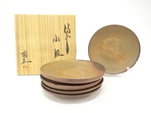 備前焼　藤原陶帯造　小皿　5客揃